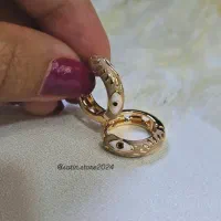 گوشواره میناکاری در دو رنگ نسکافه ای و زرشکی|بدلیجات|تهران, سازمان برنامه شمالی|دیوار