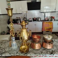 سماور قلیان کاسه|کلکسیون اشیاء عتیقه|اهر, |دیوار