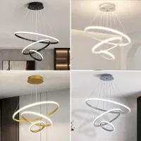 لوستر مدرن led سه حلقه 70-50-30|لوستر و چراغ آویز|کرج, کیانمهر|دیوار