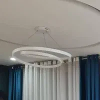 ۲تا لوستر سفید دانه ای ۱۹۰۰|لوستر و چراغ آویز|رشت, گلباغ نماز|دیوار