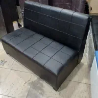 دو عدد مبلمان سه نفره مشکی