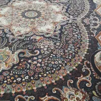 فرش طرح چیچک رنگ سرمه ایی|فرش|وحیدیه, |دیوار