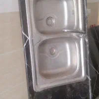 فروش سینک ظرفشویی به همراه صفحه و شیر و سیفون