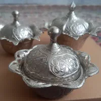 سه عدد قندان فلزی ترکیه