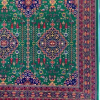 فرش طرح دستباف 700 شانه زمینه سبز کد 771092|فرش|شیراز, شاهچراغ|دیوار