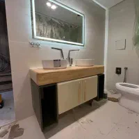 نصب روشویی آینه باکس شیرآلات توالت فرنگی سیفون