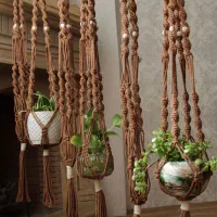 آویز گل مکرومه