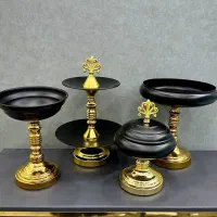 ست ظروف پذیرایی فلز آبکاری