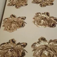 رومیزی های فانتزی تمام پولک طلایی