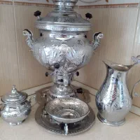 سماور گازی.همراه با همه ی وسایل همراه