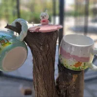 ماگ درب دار و قاشق دار