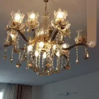 لوستر برنجی آبکاری طلا
