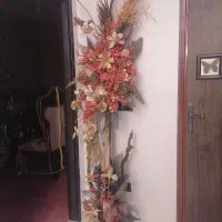 ساعت ایستاده پاندول و گلدان ایستاده