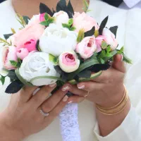 دسته گل پیونی|گل مصنوعی|رشت, معلولین|دیوار