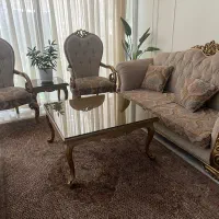 مبلمان ۷ نفره کلاسیک چوب راش