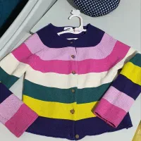 ژاکت بافت ترک‌دخترانه و کتونی سفید دخترانه