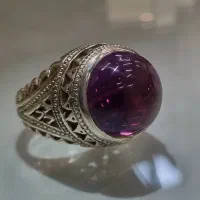 انگشتر لعل دستساز استاد حیاتی