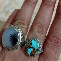 انگشتر شجر قاعن و فیروزه نیشابور