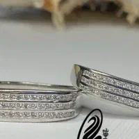 ست حلقه جواهر تمام نقره مدل نگین کج|بدلیجات|تبریز, |دیوار