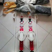 چوب اسکی بچه گانه با لباس