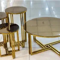 میز عسلی ....جلو مبلی شیشه ای