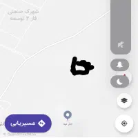 زمین صنعتی روبروی شهرک صنعتی . منطقه صنعتی