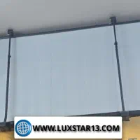 پرده آلکسی سفید عقب بغل