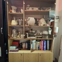 کتابخانه رنگ چوب سالم