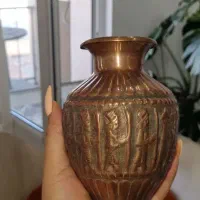 گلدان مسی جفت