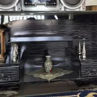 میز تلویزیون شیشه و mdf