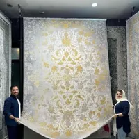 فرش بی کران 1500شان طوسی|فرش|شیراز, ریشمک|دیوار