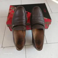 کفش چرم مردانه سایز ۴۱  رنگ قهوه ای سوخته|کیف، کفش، کمربند|تهران, سنگلج (شاپور)|دیوار