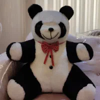 عروسک پاندا سفید مشکی