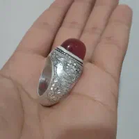 انگشتر نقره دستساز عقیق