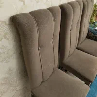 صندلی غذاخوری 6نفره پارچه مخمل ایتالیایی وچوپ راش|میز و صندلی غذاخوری|تبریز, |دیوار