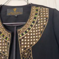 مانتو کرپ کار شده|لباس|بروجن, |دیوار