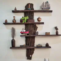 شلف دیواری چوبی