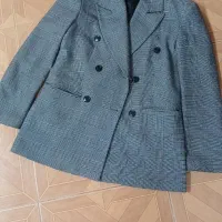 کت چارخونه طوسی