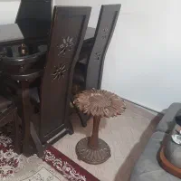 میز ناهار خوری ۴ نفره و ۳ عدد میز جلو مبلی|میز و صندلی غذاخوری|صباشهر, |دیوار