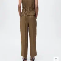 شلوار لینن برند mango