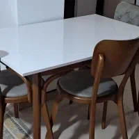 میز نهار خوری ۴نفره|میز و صندلی غذاخوری|چالوس, |دیوار