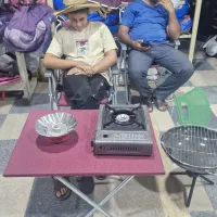 میز صندلی صورتی