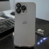 آیفون 15 پرومکس رنگ تیتانیوم بسیار تمیز