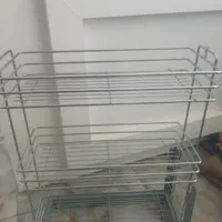 سبد چند منظوره کابینتی کف ریل|آب‌چکان و نظم‌دهنده ظروف|مشهد, شهرک لشکر (شهرک غرب)|دیوار