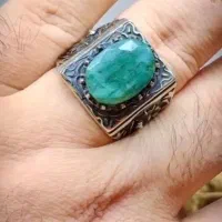 ۴ عدد انگشتر ورشو با سنگ نگین های طبیعی و معدنی