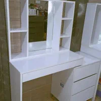 میز آرایشی سفید کشو دار