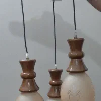 لوستر چوبی|لوستر و چراغ آویز|اصفهان, شفق|دیوار