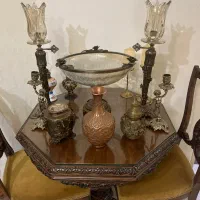 حراج لوازم منزل مجسمه کریستال گلدان شمعدان