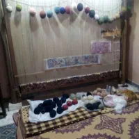 فرش نیمه کاره ۷۰ رج نقشه شادکام