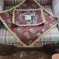 ترمه قدیمی نو نو آسترکشی نگین ویراق دوزی کار دست|پرده، رانر، رومیزی|تهران, ستارخان|دیوار